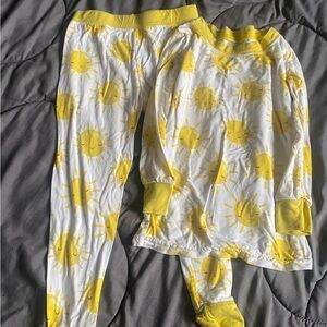 Little Sleepies Yellow Sun Pajama Set